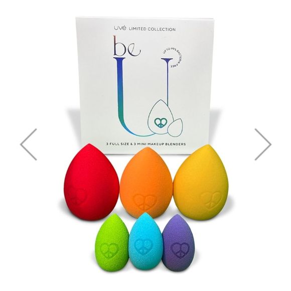 UVÉ Limited Collection Be You - Beauty Blender Set - 3 Full Size & 3 Mini Sponge - Picture 2 of 6
